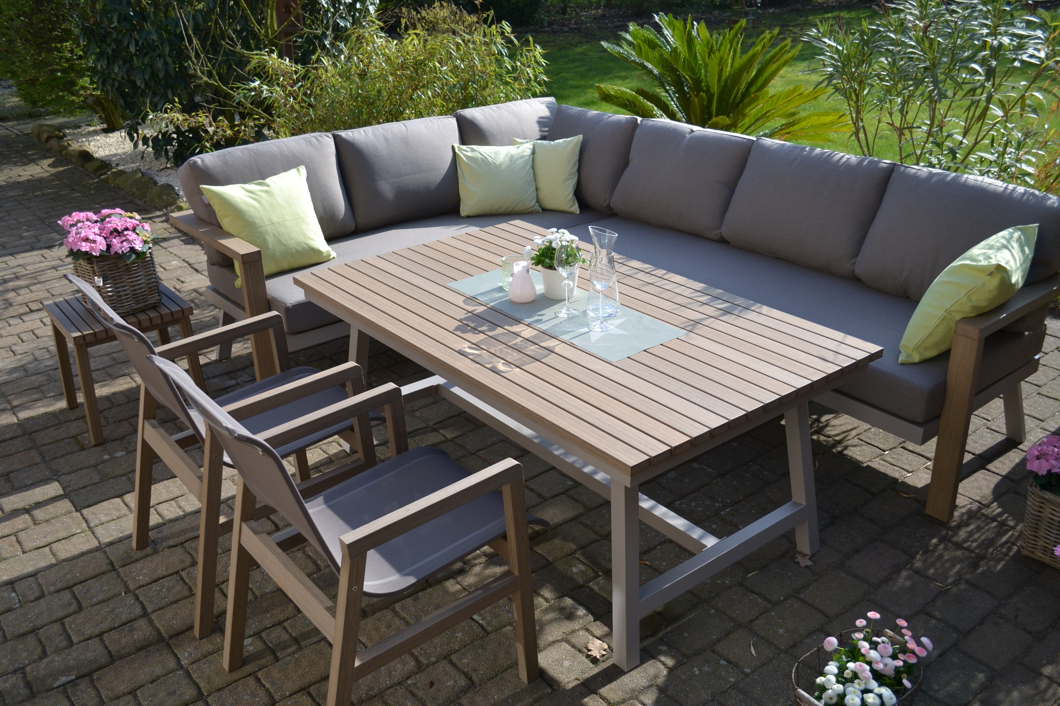 DSC_0628-rechtsaVHYiS8EcilCK Enviro Wood Ecklounge 2 Stühle Tisch Mailand L-Form, lange Seite des Sofas rechts